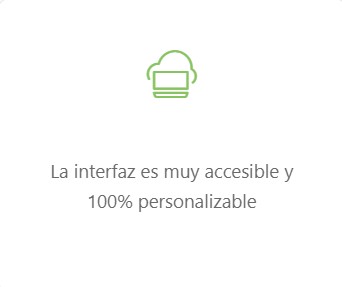 zincapp aplicación con interfaz accesible y personalizable